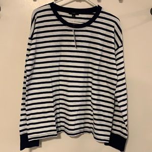 J. Crew Medium Long-Sleeved Striped Ringer NEW